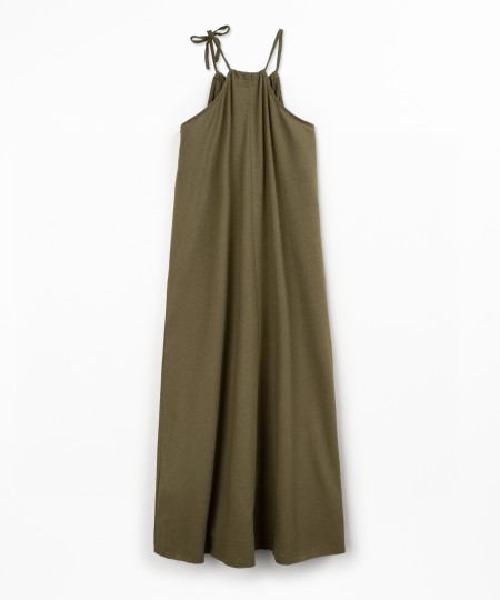 Vestido comprido com alças