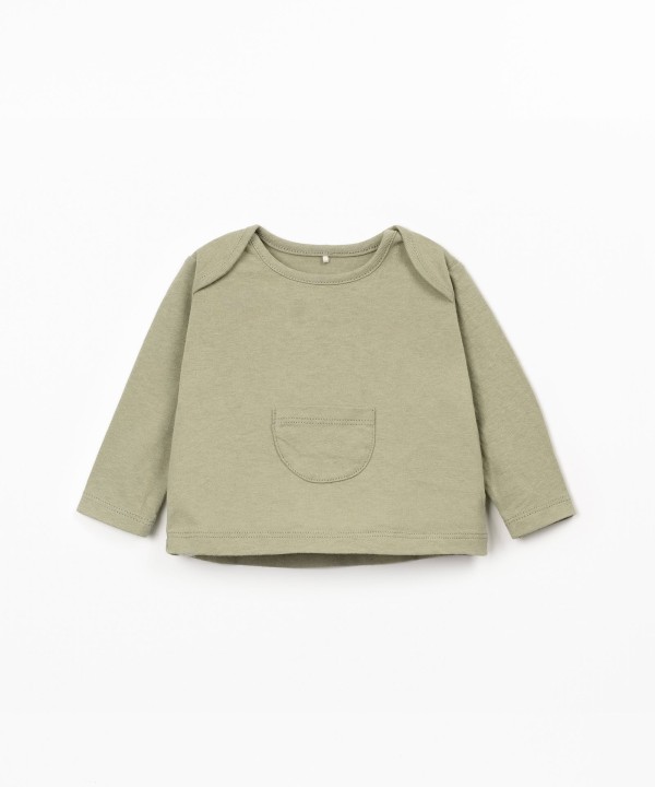 Camisola de malha em algod�o org�nico e reciclado