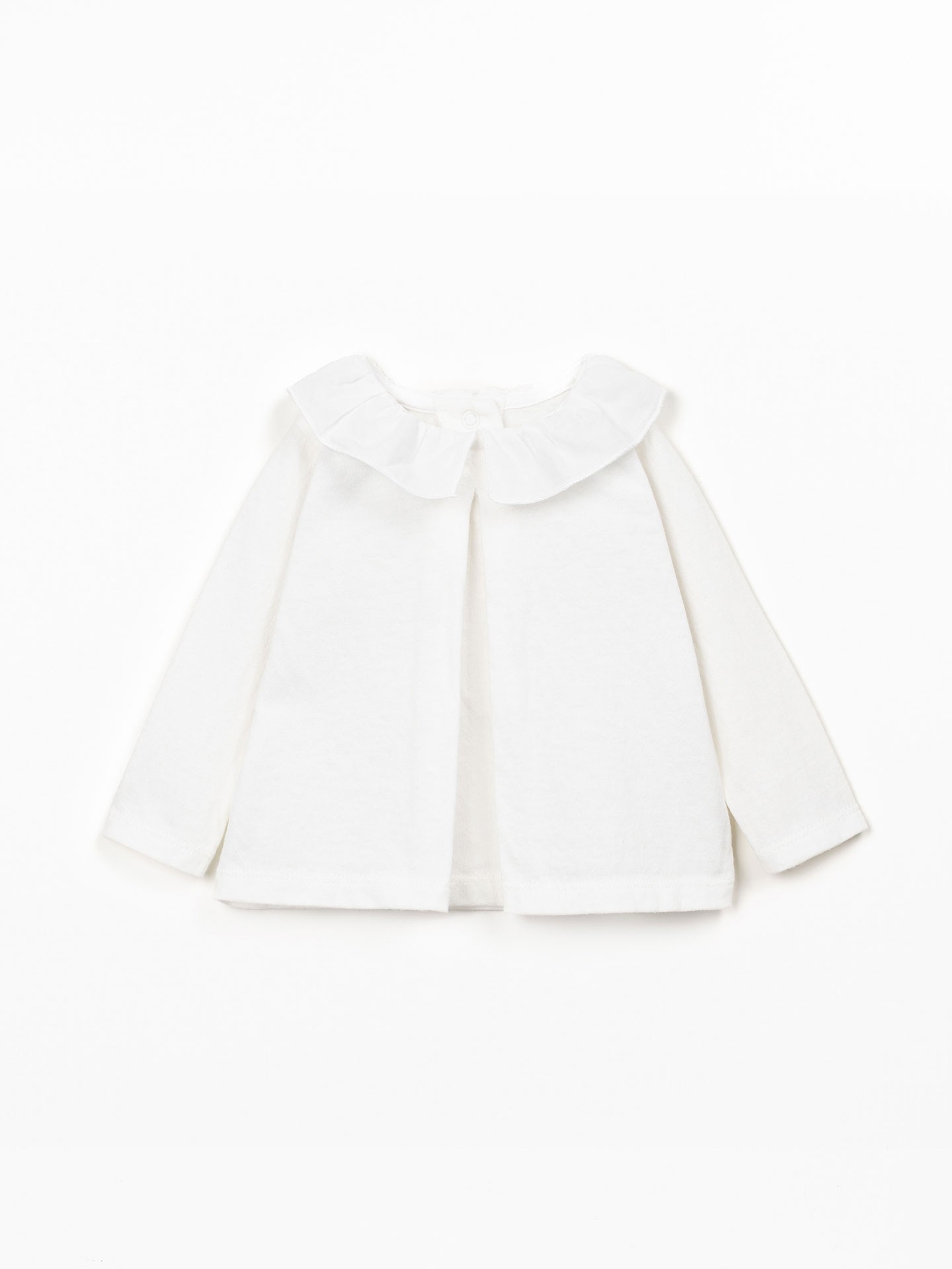 Camisola de malha com mistura de de algodão orgânico e reciclado