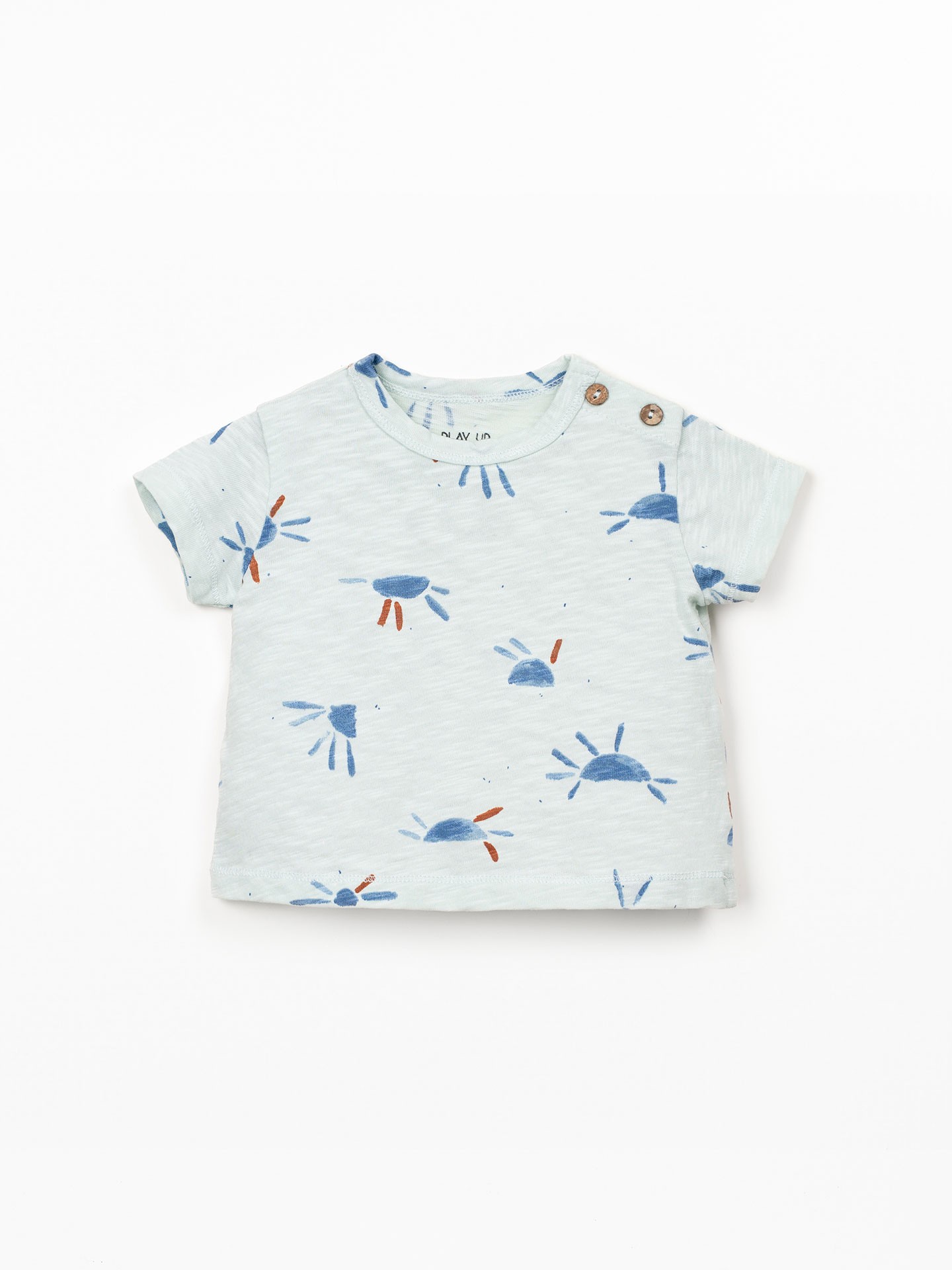 T-shirt em algodão orgânico com estampado