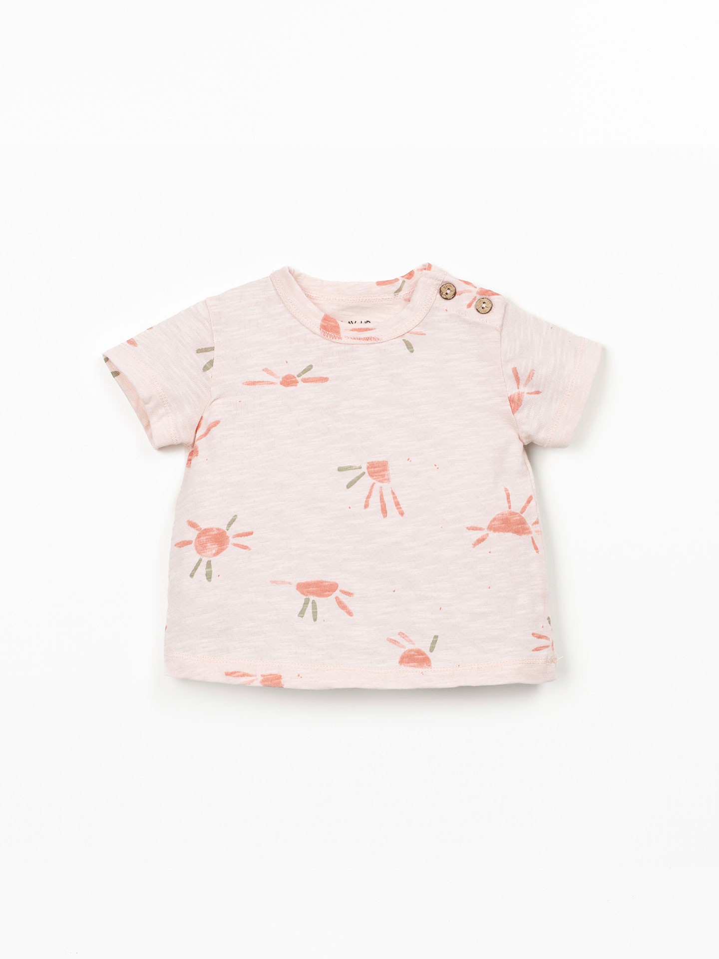 T-shirt em algodão orgânico com estampado