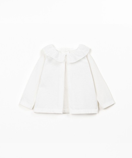 Camisola de malha com mistura de de algod�o org�nico e reciclado