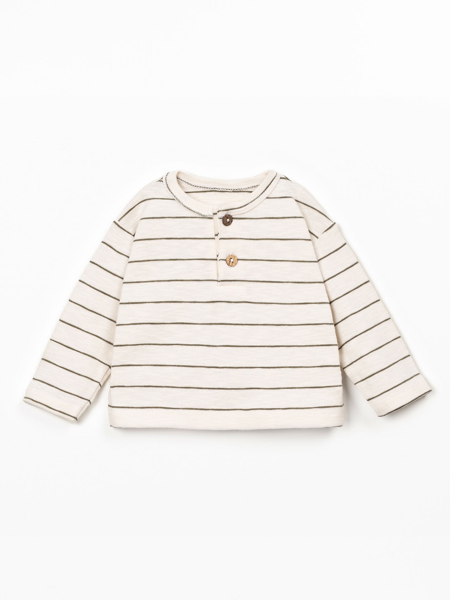 Camisola de malha às riscas