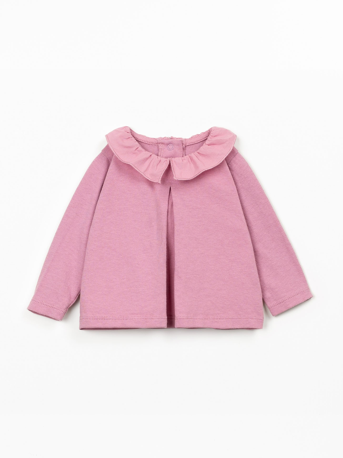 Camisola de malha com mistura de de algodão orgânico e reciclado