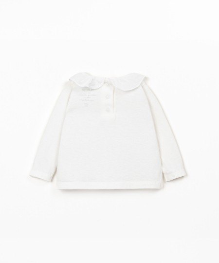 Camisola de malha com mistura de de algodão orgânico e reciclado