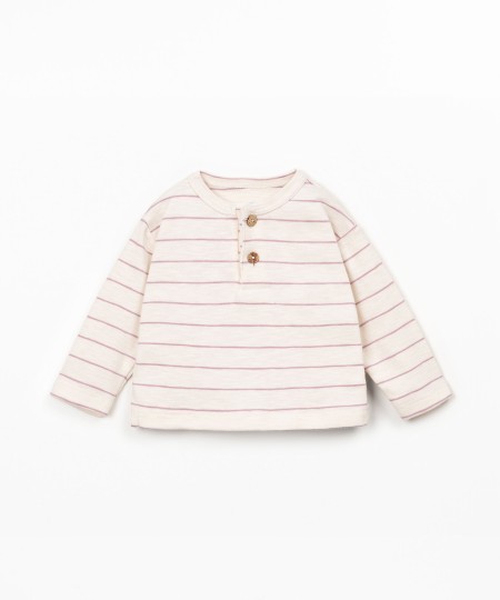 Camisola de malha �s riscas  