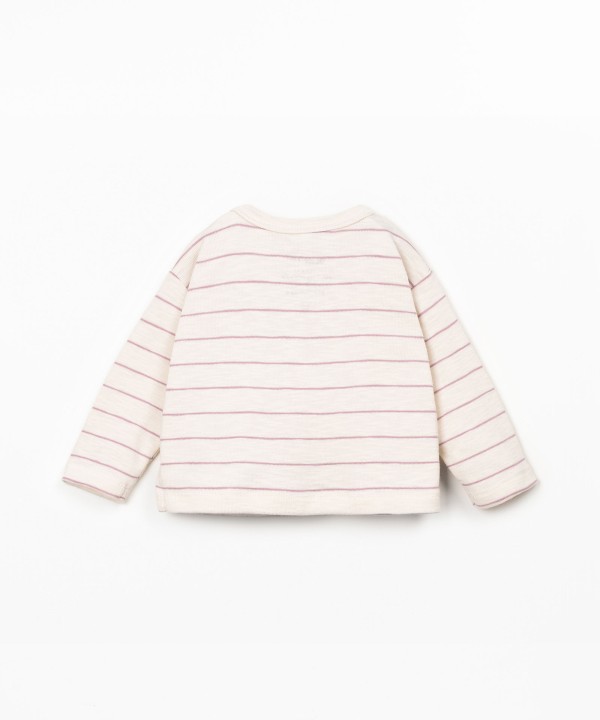 Camisola de malha �s riscas  