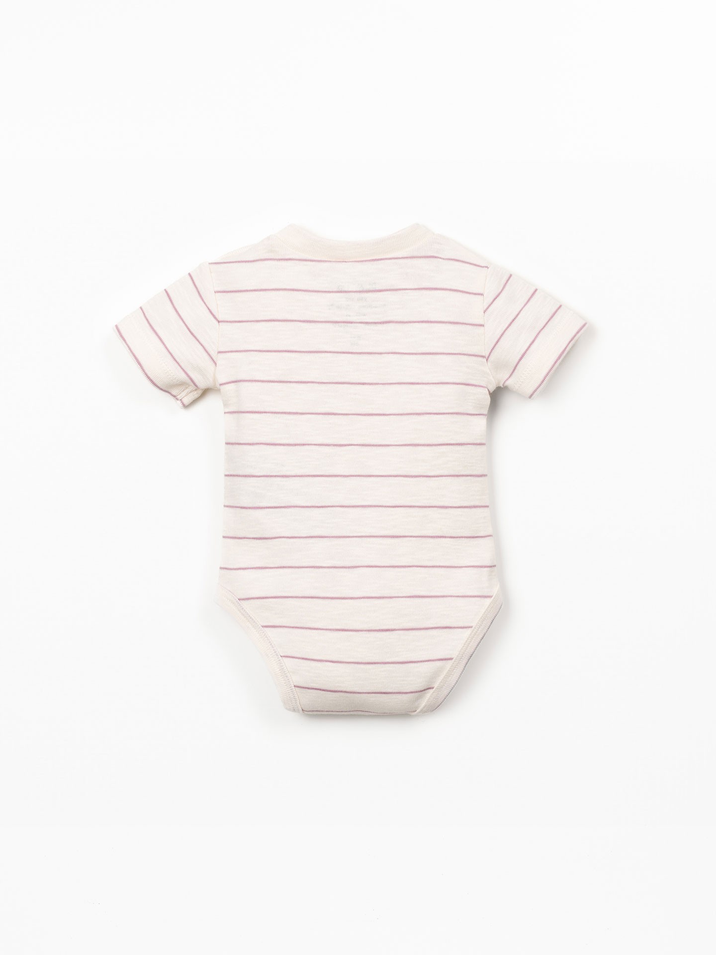 Body em algodão orgânico às riscas