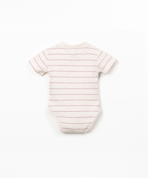 Body em algod�o org�nico �s riscas