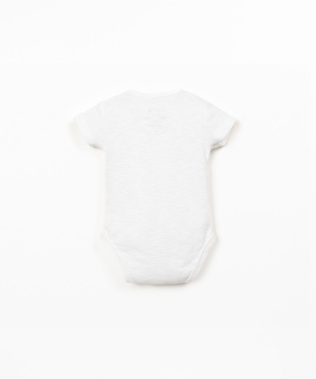 Body in cotone biologico con maniche corte