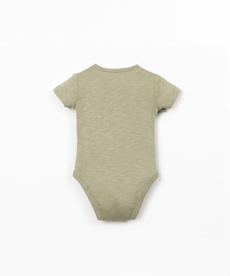 Body algodão orgânico com manga curta