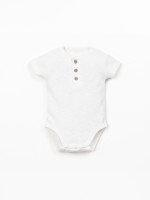 Body algod�o org�nico com manga curta