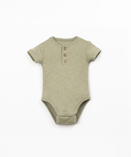 Body algod�o org�nico com manga curta