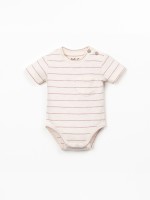 Body em algod�o org�nico �s riscas