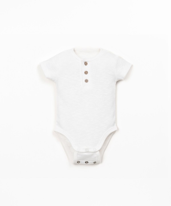 Body algodão orgânico com manga curta