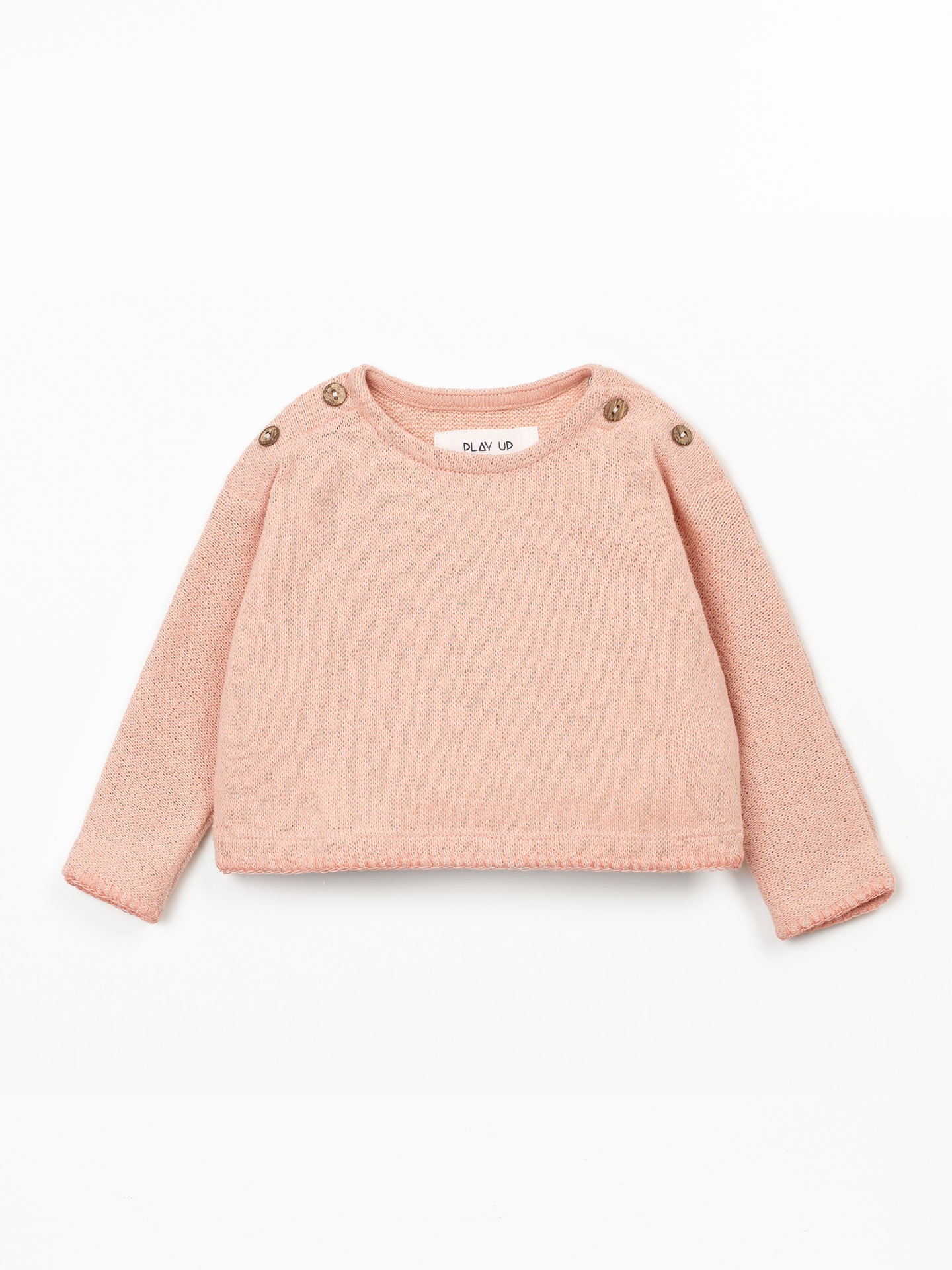 Camisola com mistura de fibras naturais e fibras recicladas