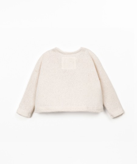 Camisola com mistura de fibras naturais e fibras recicladas