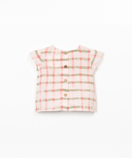 Blusa com estampado xadrez