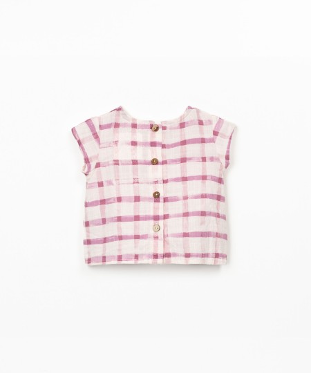Blusa com estampado xadrez