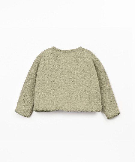 Camisola com mistura de fibras naturais e fibras recicladas