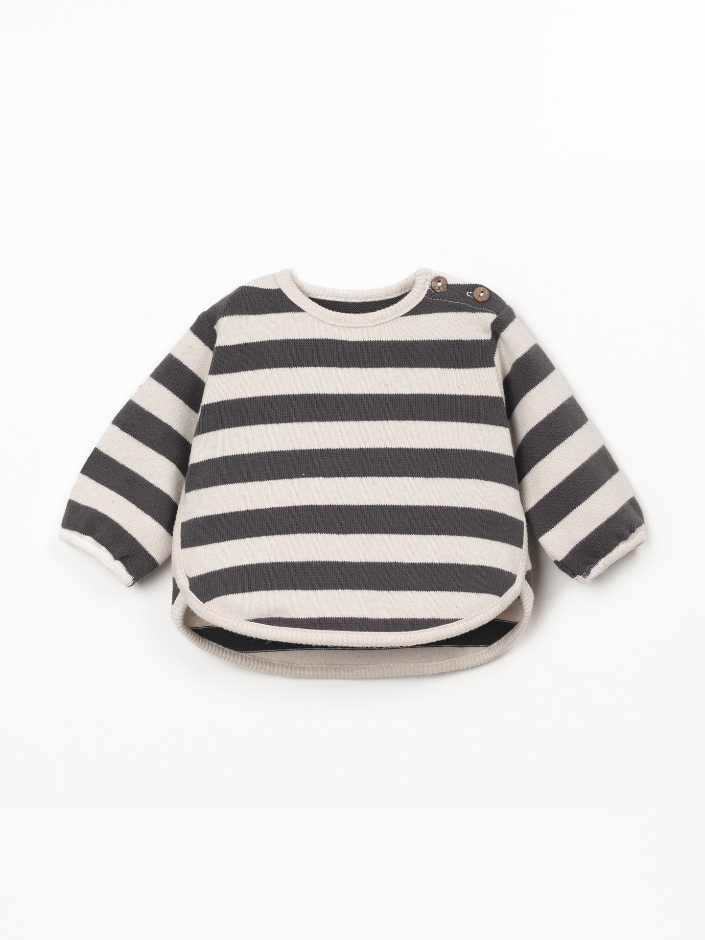 Camisola de malha às riscas