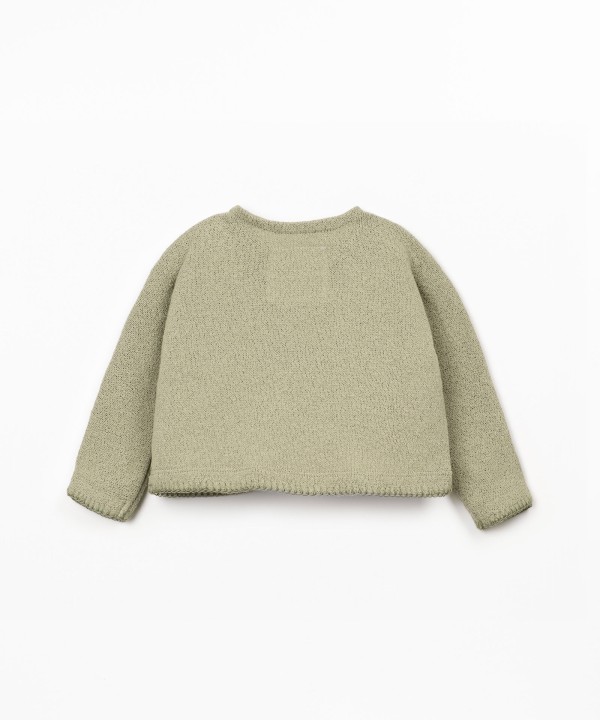 Camisola com mistura de fibras naturais e fibras recicladas