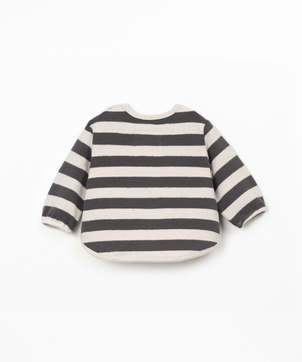 Camisola de malha �s riscas 