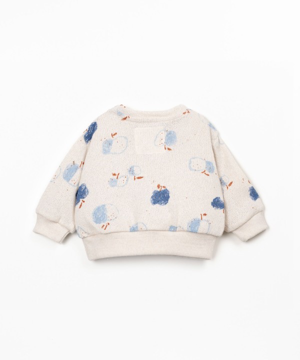 Jumper with apple print