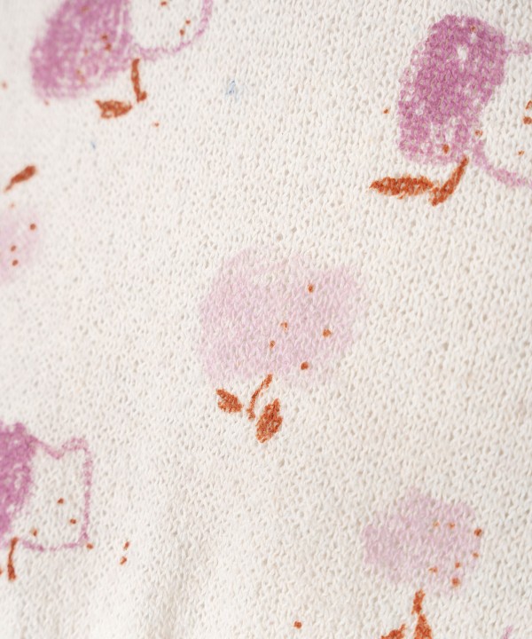 Camisola com estampado de ma�as