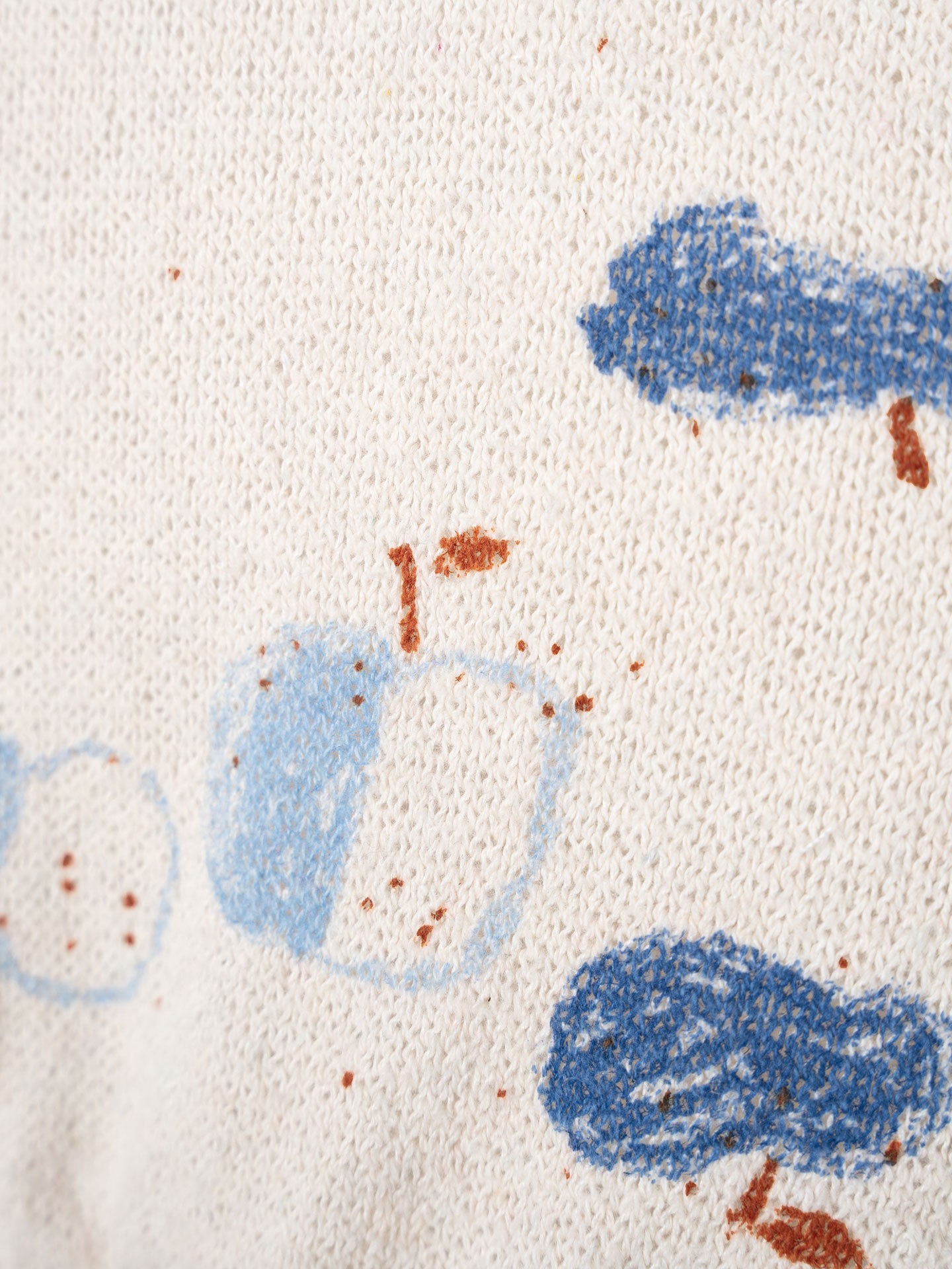 Jumper with apple print