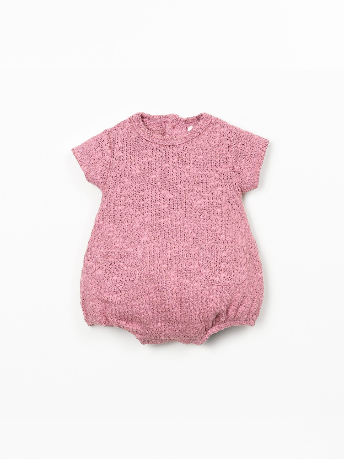 Macacão com mistura de algodão e algodão reciclado