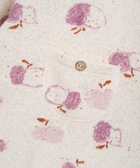 Tutina in jersey con stampa