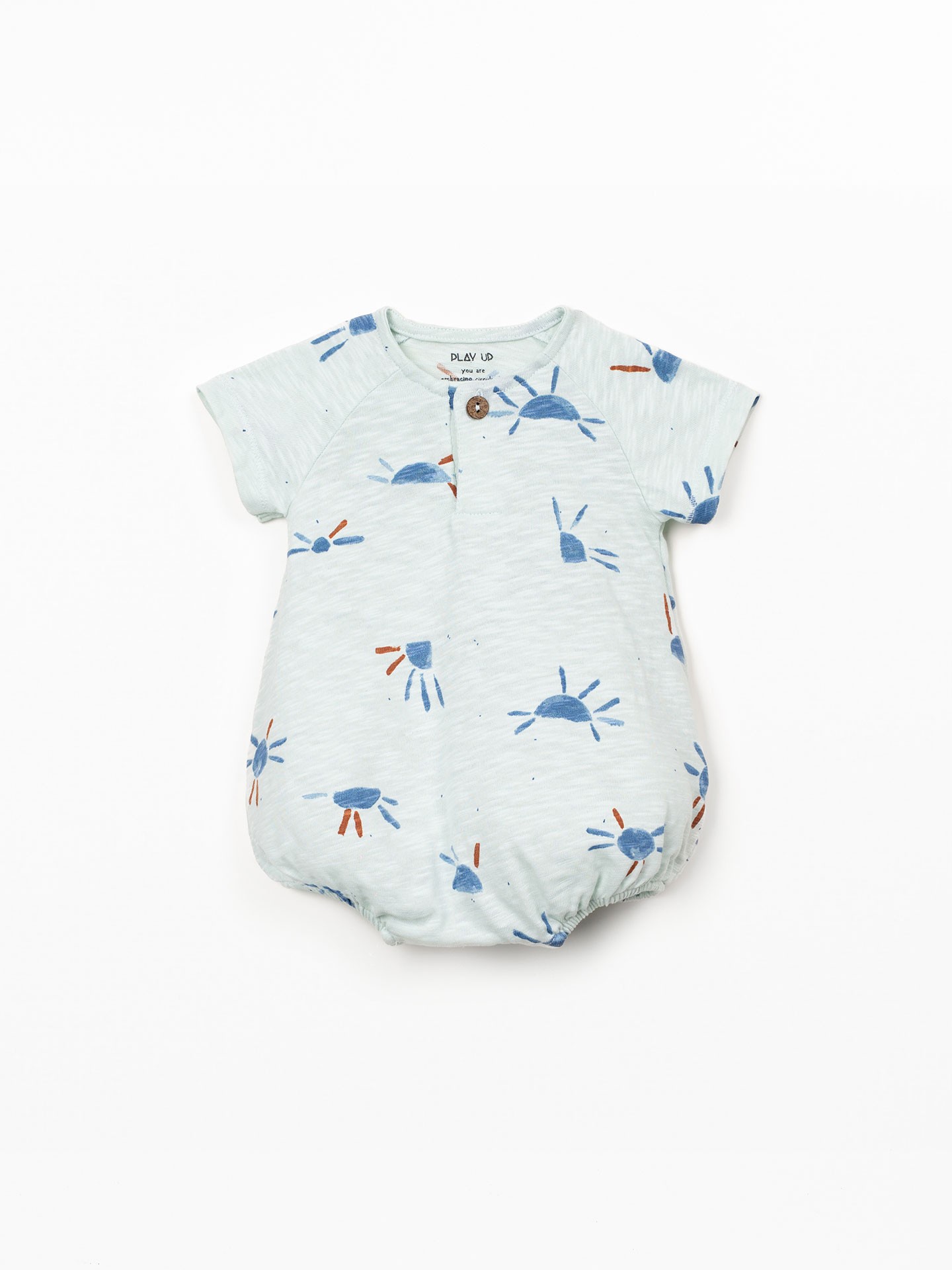 Macacão estampado em algodão orgânico