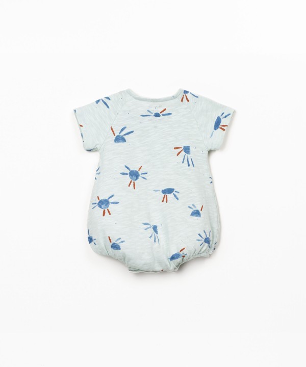 Macac�o estampado em algod�o org�nico 