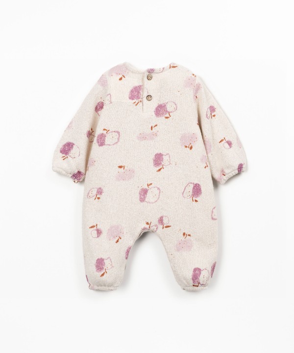 Macac�o de malha com estampado