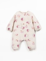 Macac�o de malha com estampado