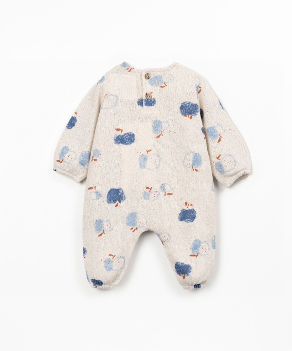 Macacão de malha com estampado