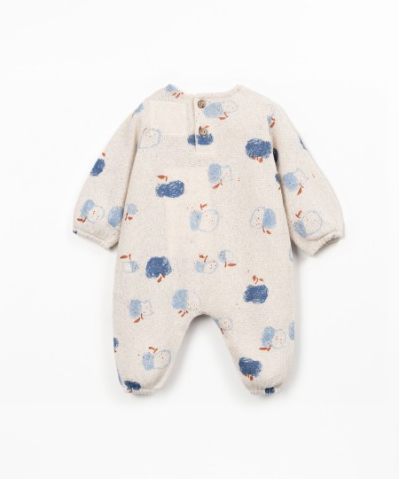 Macacão de malha com estampado