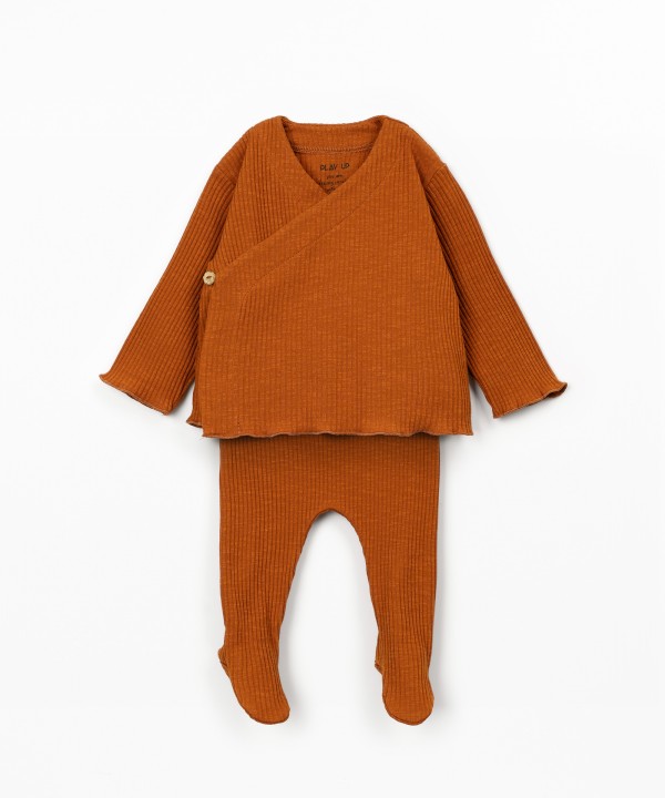 Conjunto de malha em algodão orgânico