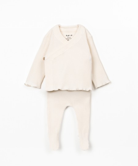 Conjunto de malha em algodão orgânico