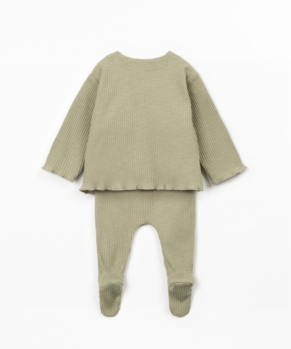 Conjunto de malha em algodão orgânico