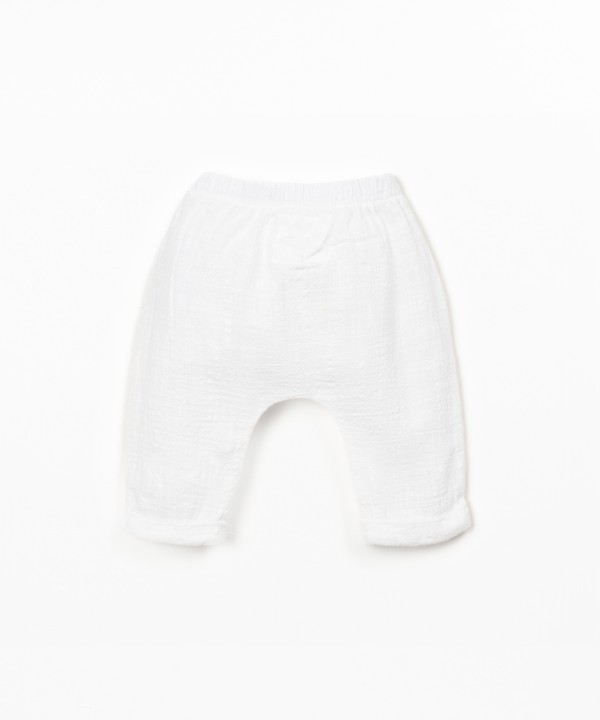 Organic cotton fabric trousers