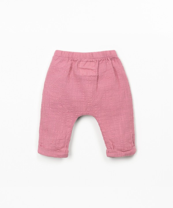 Organic cotton fabric trousers