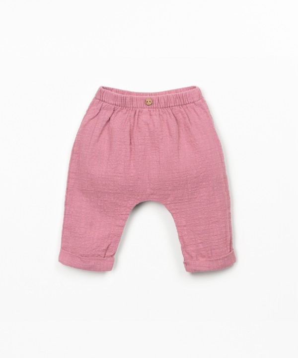 Organic cotton fabric trousers