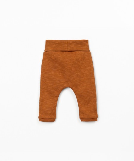 Leggings de malha em algodão orgânico