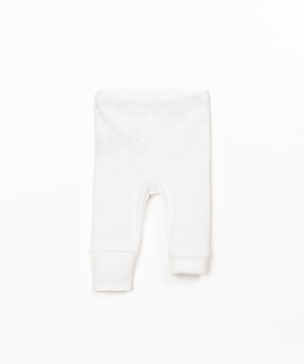 Plain leggings in organic cotton