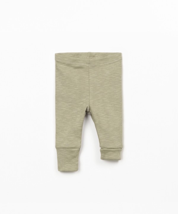 Plain leggings in organic cotton