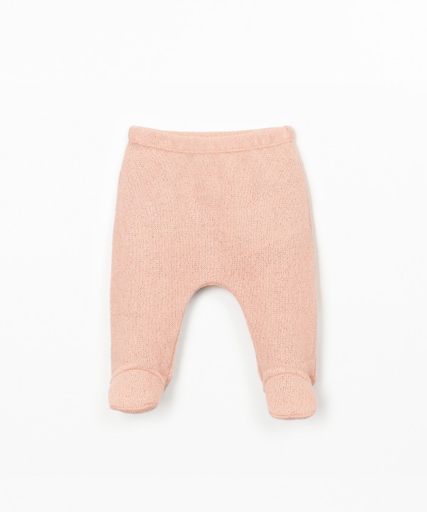 Leggings em mistura de fibras naturais e fibras recicladas