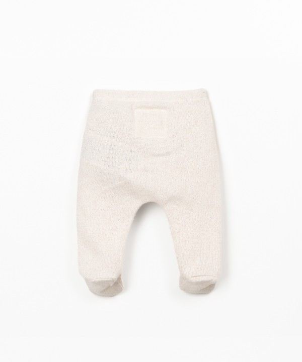 Leggings em mistura de fibras naturais e fibras recicladas