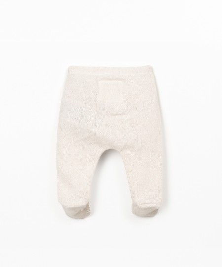 Leggings em mistura de fibras naturais e fibras recicladas